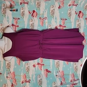 All in motion  Plum Colored elastic waist work out or play super soft dress.